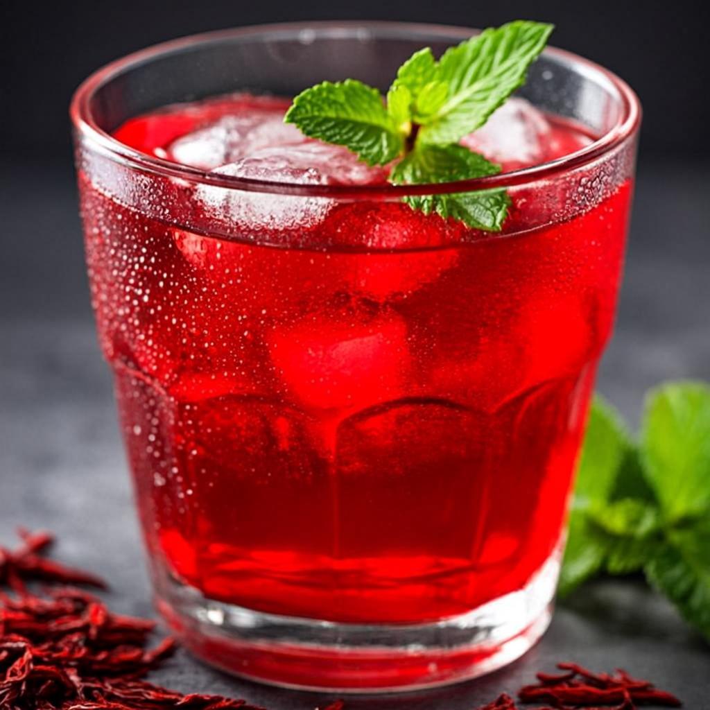 Jus de Bissap en verre