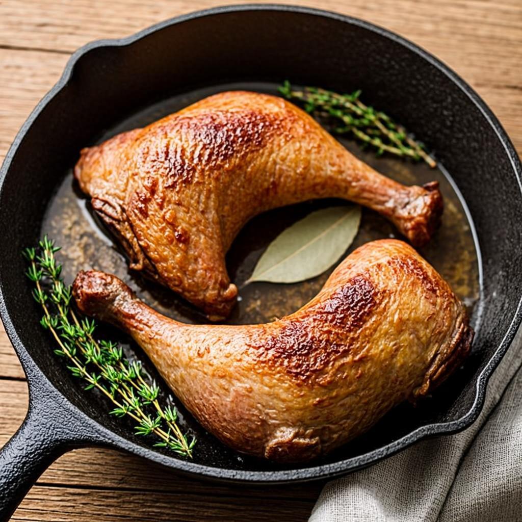 Cuisses de poulet confites