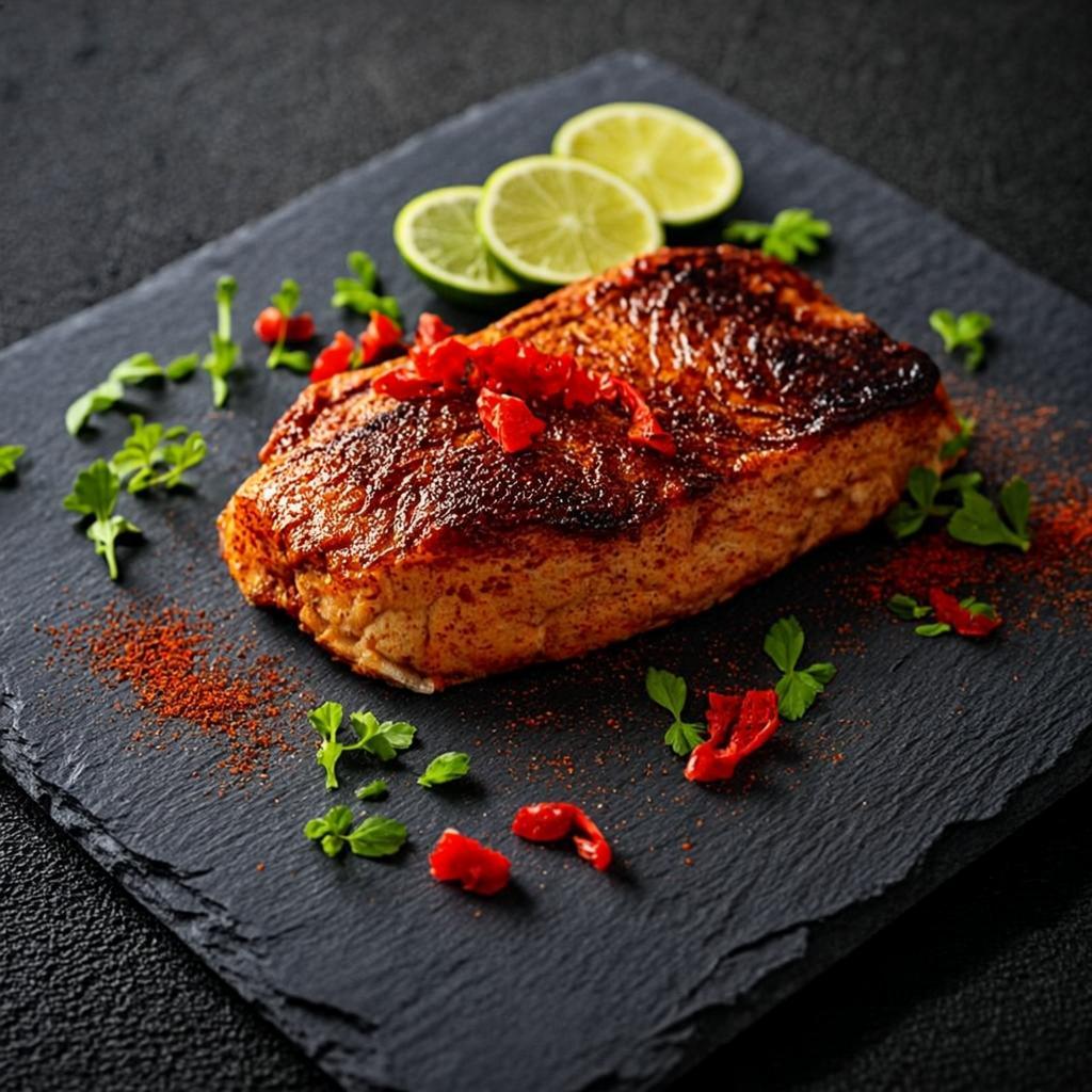 Poulet épicé aux herbes